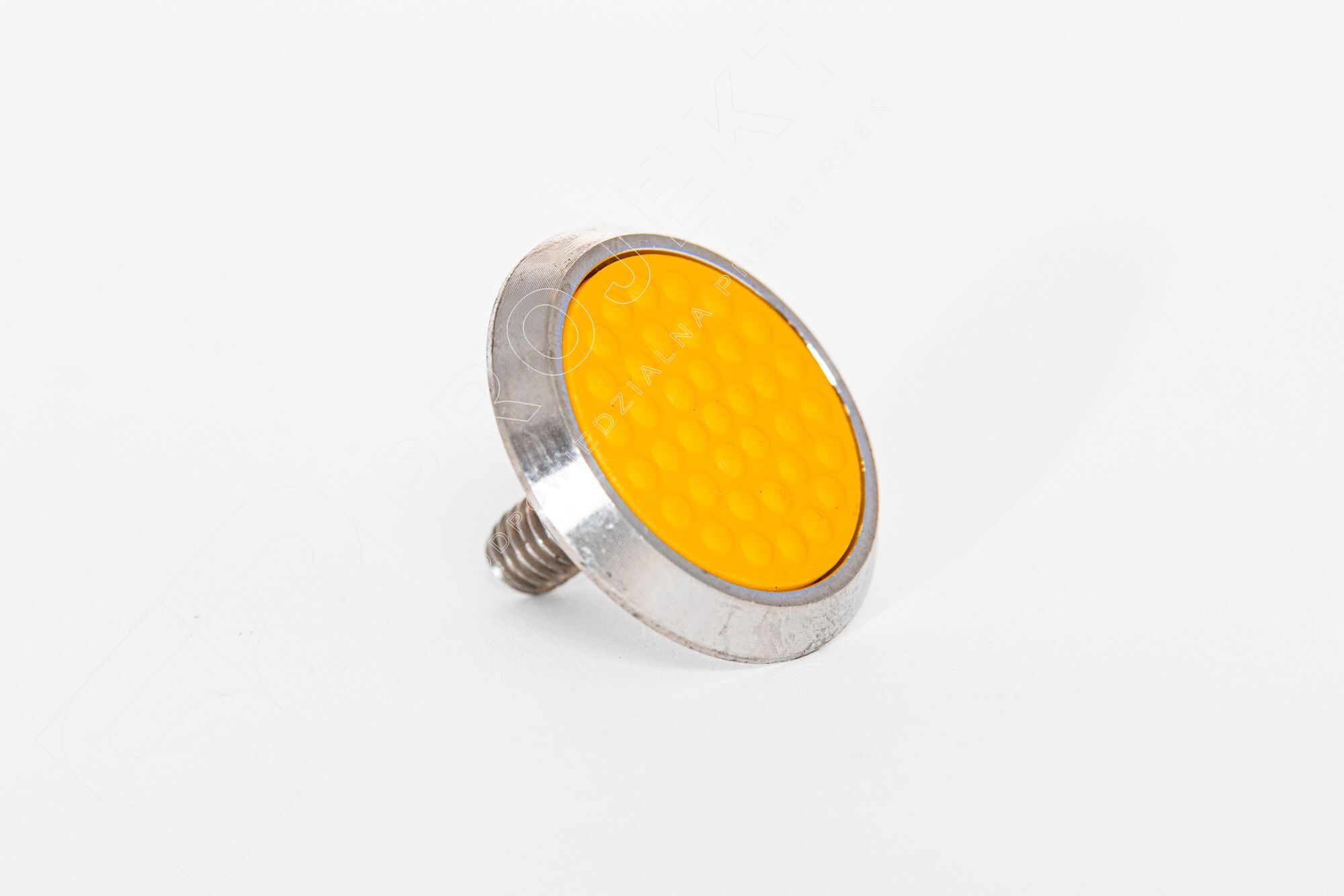 S2PA5-Pinezka stalowa z trzpieniem z wypełnieniem antypoślizgowym z tworzywa żółta S2PA6