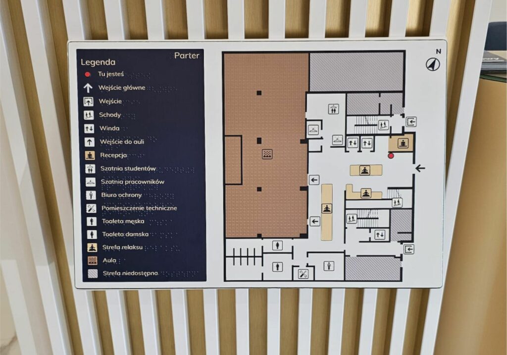 PLANY TYFLOGRAFICZNE NA STELAŻACH