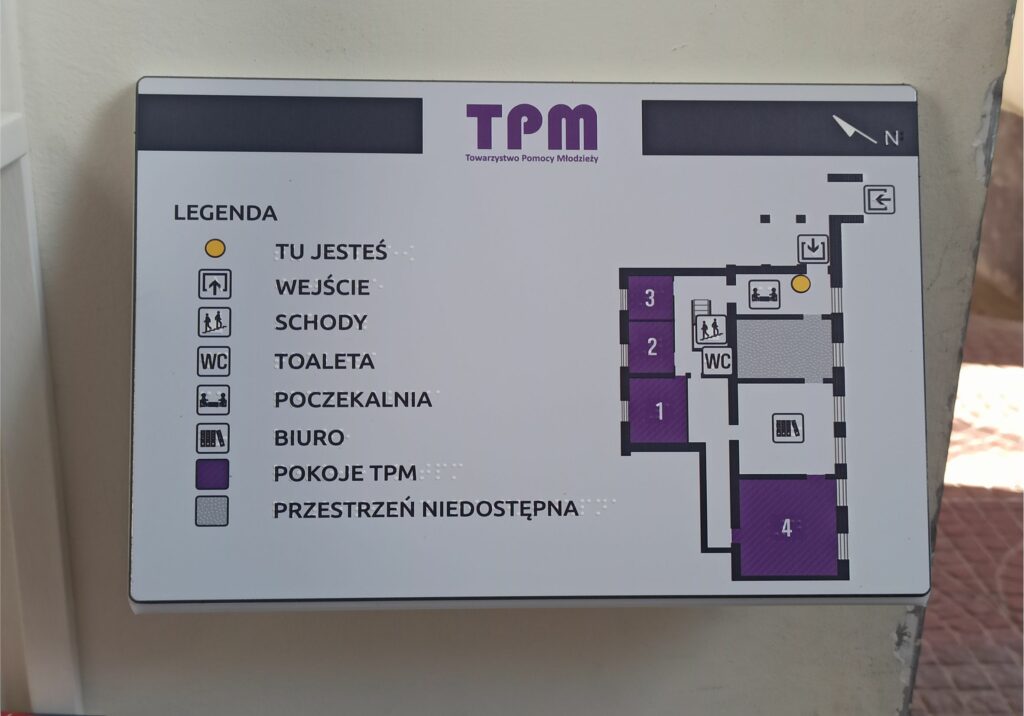 PLANY TYFLOGRAFICZNE NA STELAŻACH