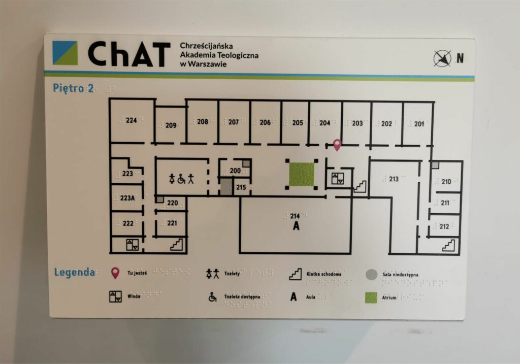 PLANY TYFLOGRAFICZNE NA STELAŻACH
