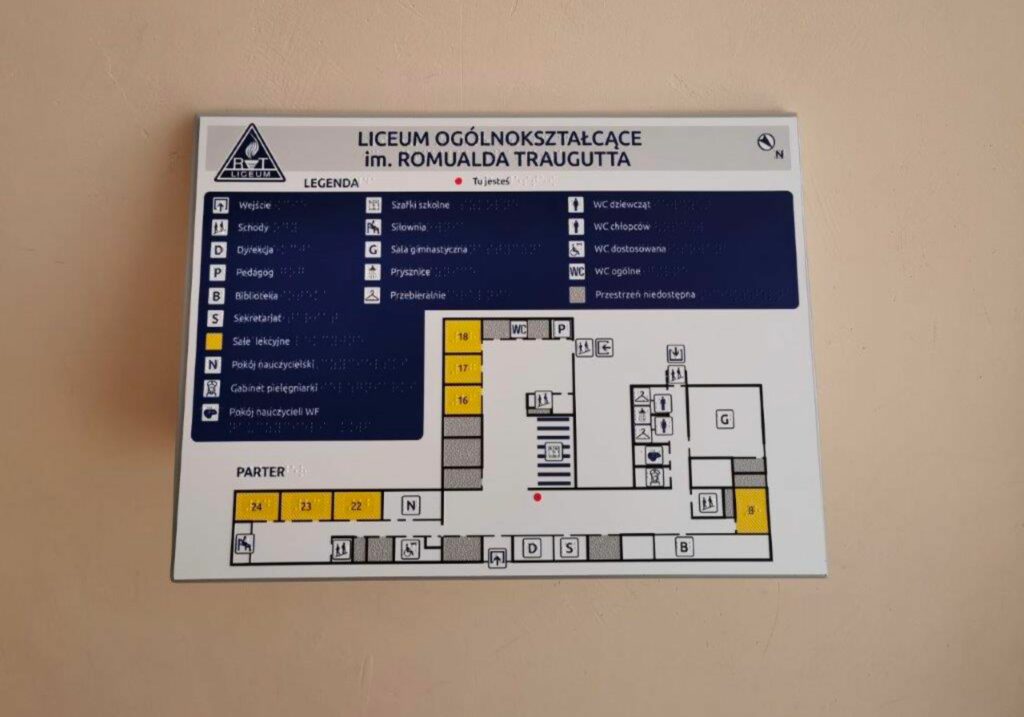 PLANY TYFLOGRAFICZNE NA STELAŻACH