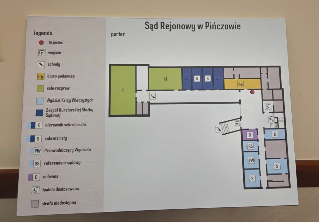 PLANY TYFLOGRAFICZNE NA STELAŻACH