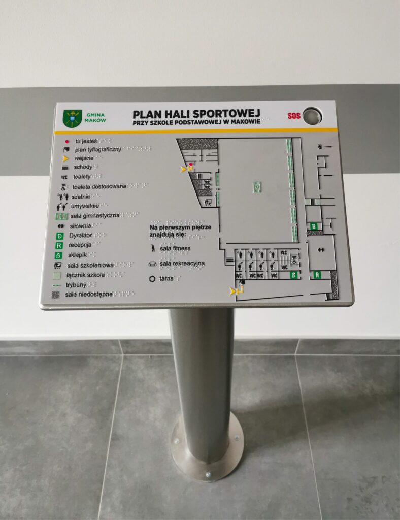 PLANY TYFLOGRAFICZNE NA POSTUMENTACH
