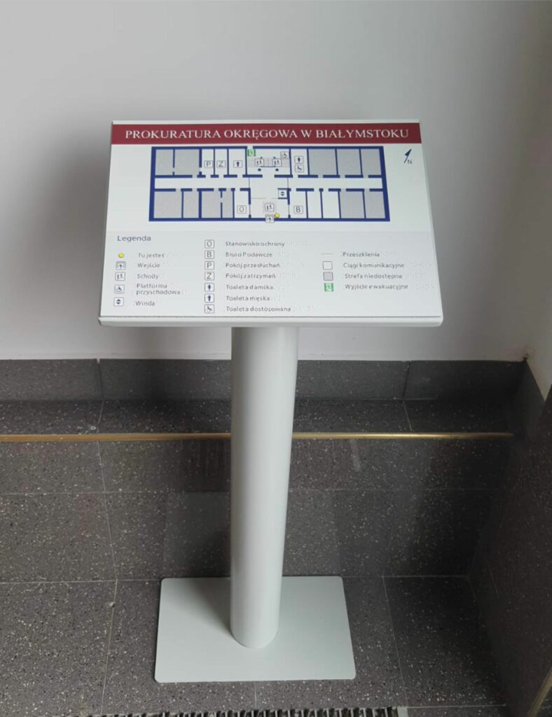 PLANY TYFLOGRAFICZNE NA POSTUMENTACH