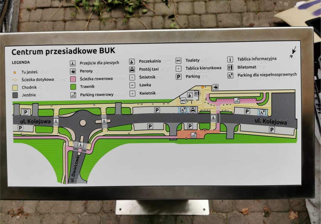 PLANY TYFLOGRAFICZNE ZEWNĘTRZNE