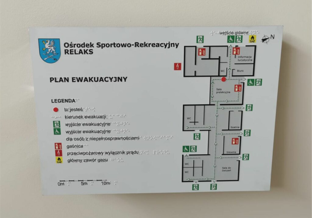 PLAN TYFLOGRAFICZNY EWAKUACYJNY