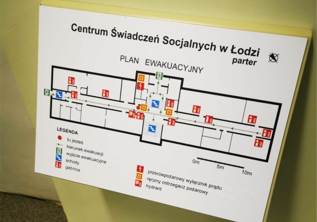 PLAN TYFLOGRAFICZNY EWAKUACYJNY