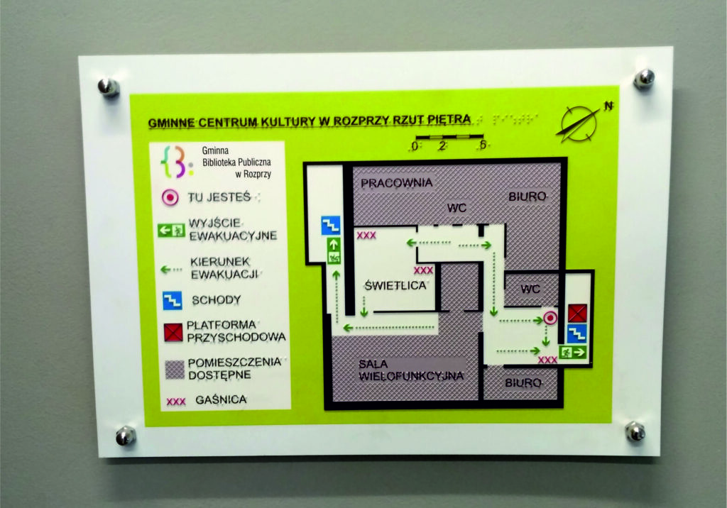 PLAN TYFLOGRAFICZNY EWAKUACYJNY